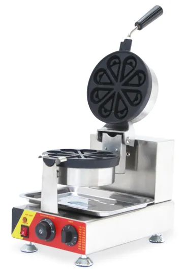 Rotate water shaped waffle maker machine factory price