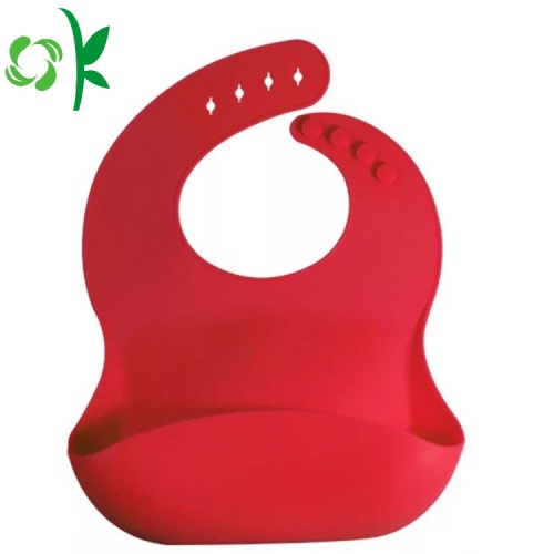 Children Silicone Bibs Customized Logo Children Easily Wipes Soft Silicone Bibs Supplier