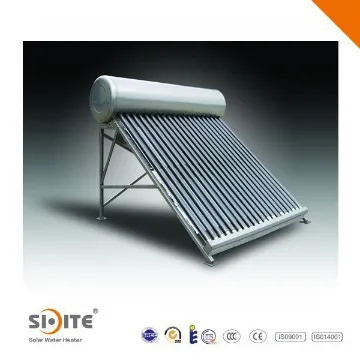 Portable Non Pressurized Solar Water Heater Galvanized Steel Frame