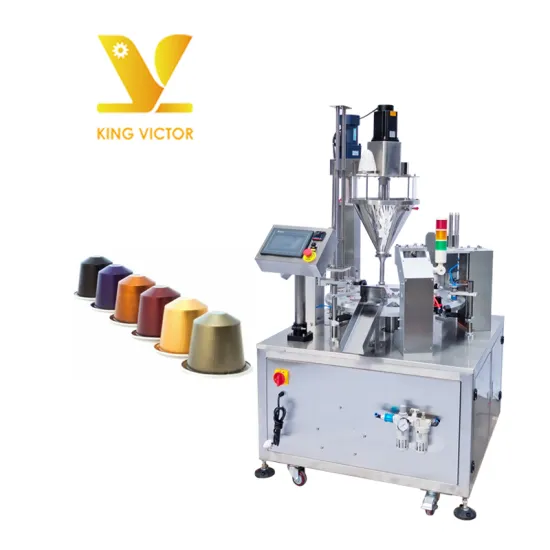 High Speed KV-160FS Coffee Capsule Filling Machine for High Productivity