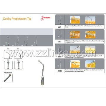Woodpecker Cavity Preparation Tips/Ultrasonic Scaler Tips/Ti Alloy Ultrasonic Scaler Tip