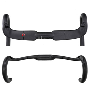 Garmande du vélo en fibre de carbone: Réduction de la résistance avec une conception pliée - Disponible en tailles 400/420/440 mm, avec un routage intérieur et une finition mate UD