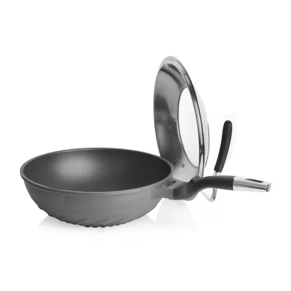 30cm die-casting professional whirlwind fairy wok set
