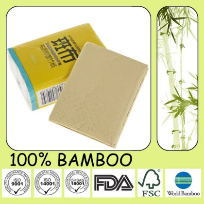 3ply Bamboo Pocket Tissue With Natural Brown Color
