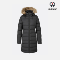 Suni Kürk Başlıklı Yatay Bölme Puffer