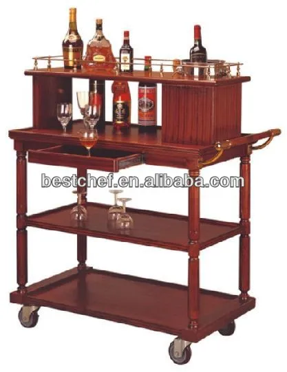 Liqueur serving trolley