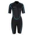 Seaskin Womens Front Zipper Shorty Wetsuit untuk Menyelam