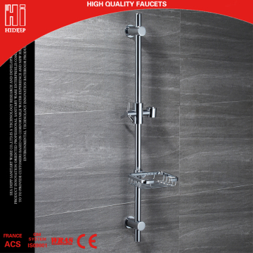 barre coulissante en laiton avec panier de douche