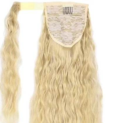 High heat drawstring synthetic hair ponytails synthetic hair ponytail extensions