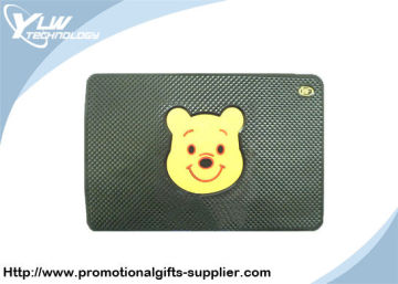 Winnie The Pooh Car Dashboard Sticky Pad Anti Slip Pad For Gps , Sunglasses