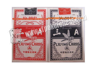 3A NO.9912 Paper Marked Poker Cards With Side Invisible Bar Codes , poker cheat card