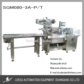 SGM080-3A-P/T Shanghai Leesu Full Automatic Horizontal Pillow Packaging Machine Manufacture