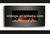 36 inch curved wall-mounted with remote control fireplace