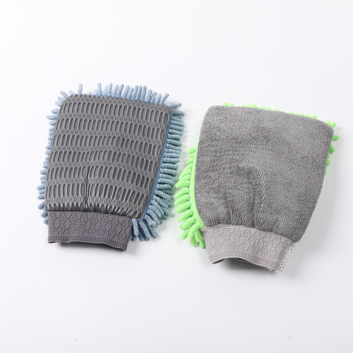 microfibre wash glove mitt
