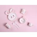 bunny shaped baby dinnerware set