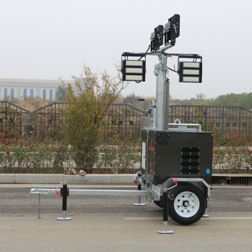 Diesel Light Tower Portable 4*300W LED led mobile lighting tower Supplier