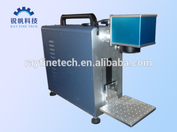 stainless steel plates laser marking machine RF-F-20W for metals,plastic,rubber,wood,ABS,PVC,PES,Steel and copper