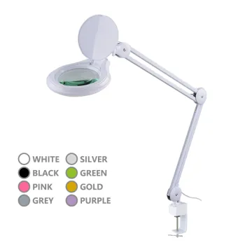 9003LED Dimmable Cosmetic Magnifying Lens Lamp - Clamp Desk Beauty Makeup Lamp with LED Magnifier