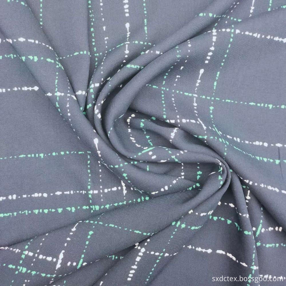 Sustainable viscose LenZing Rayon plain printed fabric