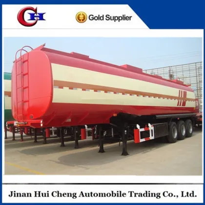 Tri axle oil tanker trailers for oil storage and transportion
