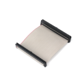 1.0 Red edged gray ribbon cable