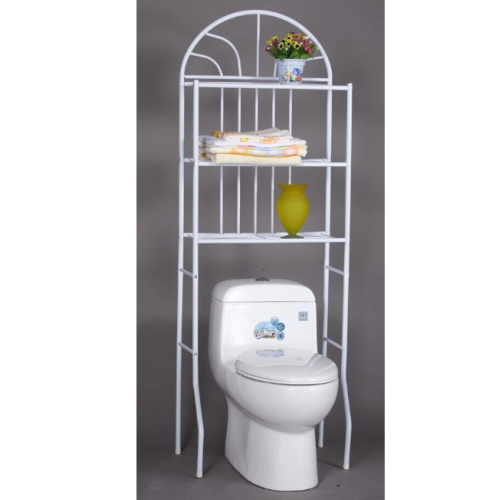 Bathroom storage rack white