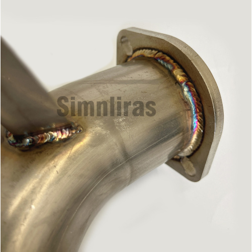 SUS304 Edelstahl-Katzenabgas-Auspuffkit für 87-92 Toyota Supra mit Doppelwandwinkel-Schnittspitzen