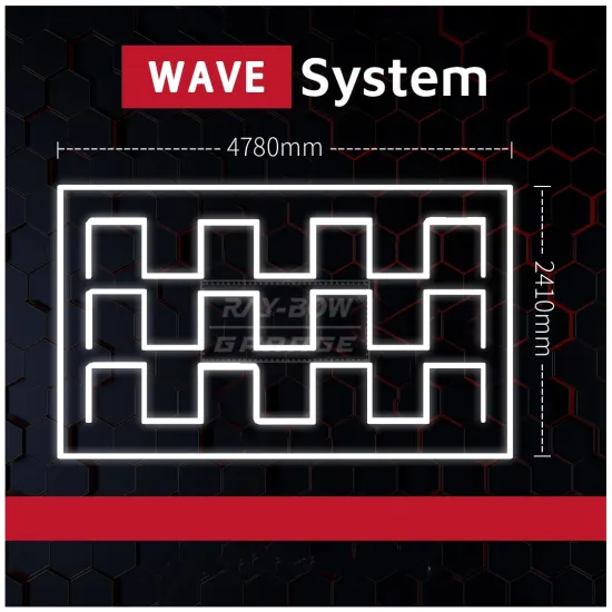3-Wave RGB LED Hexagonal Pendant with Waterproof IP67 Rating: Ideal for Garage and Road Lighting