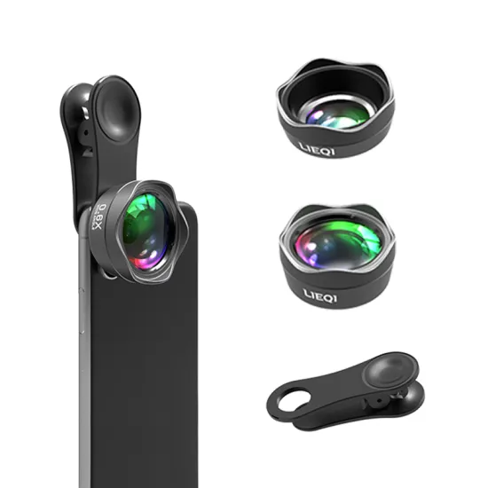 LIEQI 2-in-1 Wide Angle Macro Lens Set for iPhone and Samsung