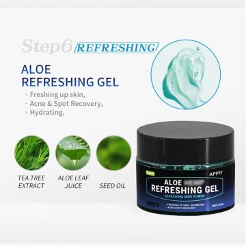 Hemp Men Serum με μάσκα Aloe Vera και Gel για ενυδατική ενυδατική φροντίδα της επιδερμίδας
