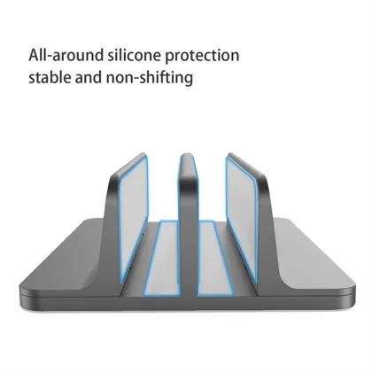 Vertical Laptop Stand, Double Desktop Stand Holder