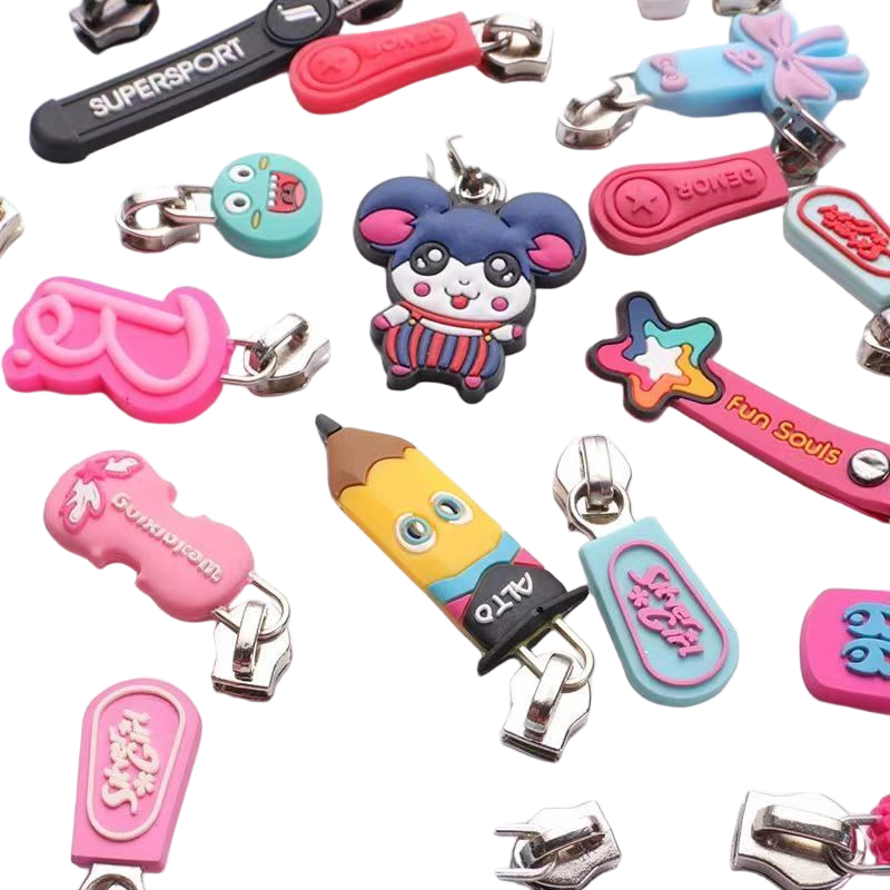 soft pvc zipper puller