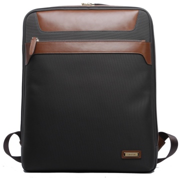 Hot-Selling Stylish Nice Business Bag Nylon Leather Laptop Backpack (114-12506)