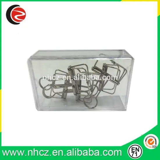 6 Pack 0.75 inch silver wire binder clip
