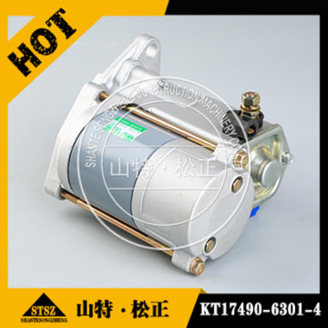 PC56-7 Moteur de départ KT17490-6301-4 Excavator Starter Assy