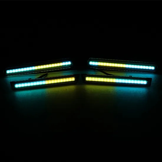 Hot Sale RGB Chasing LED Side Marker Lights with Smoked Lens for 2015-2023 Dodge Challenger