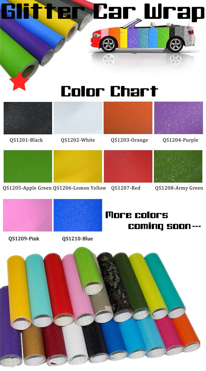 ฟิล์มใส Brilliant Diamond Glitter Car Wrap Vinyl คุณภาพสูง ฟิล์มใส