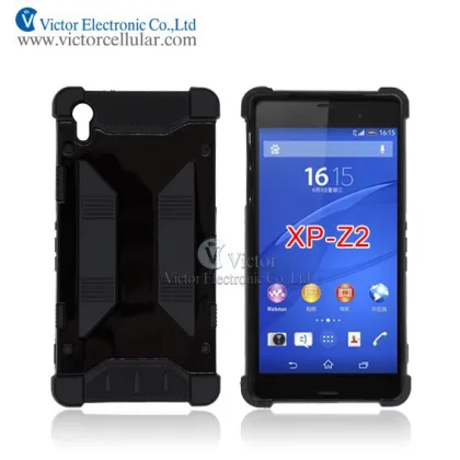 Fashionable cell phone case for Sony Xperia Z2 2 in 1phone case