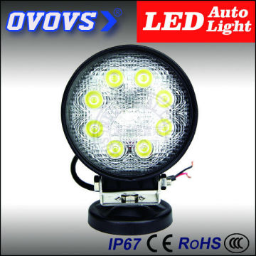 OVOVS auto lamp cheap price round 12v 24w led auto light for truck 4x4