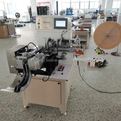 JZ-2817 Multifunction Garment Ribbon Label Cutting and Folding Machine