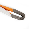 Flat white polypropylene PP sling webbing strap
