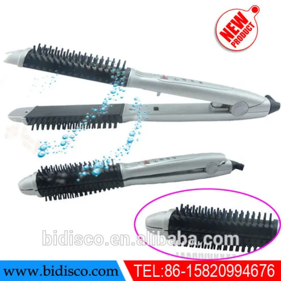 CE ROHS approval Lcd digital display ceramic coated best straightening hair brush