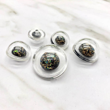 Transparent Pearl Button coat mushroom decorative button