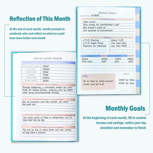 Yearly Budget Planner Undated Monthly Budget Tracker Bill Planner Factory