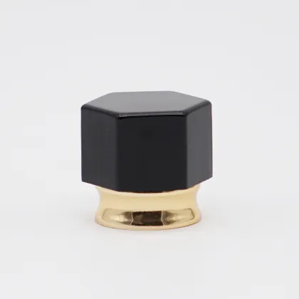 Black Hexagon Shape FEA15 Perfume Cap
