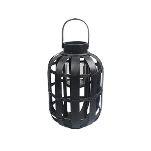 Small black pale storm lantern