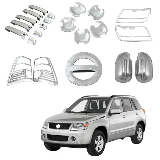 Chrome Full Combo Set 6 Kits for Suzuki Grand Vitara 2006-2008 - 4x4 Exterior Accessories