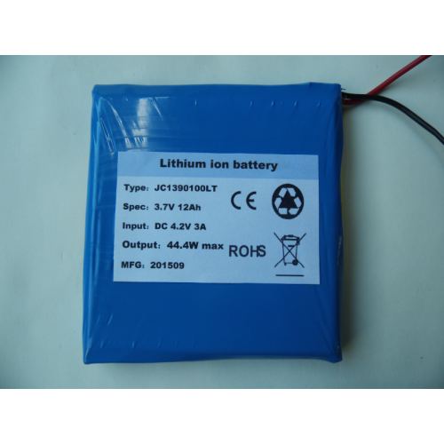 3.7V 12AH lithium-polymeerbatterij met diepe cyclus