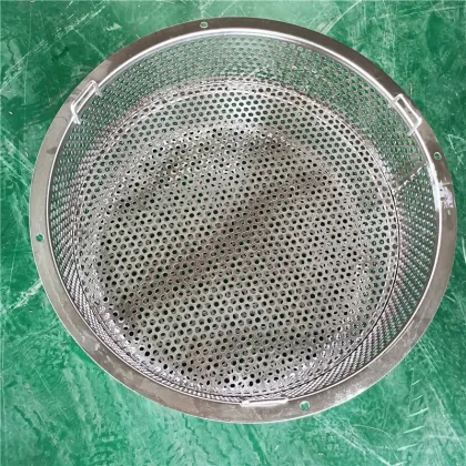 BTOSLOT Stainless Steel Perforated Filter Baskets for Steamed Zongzi Rice Dumplings