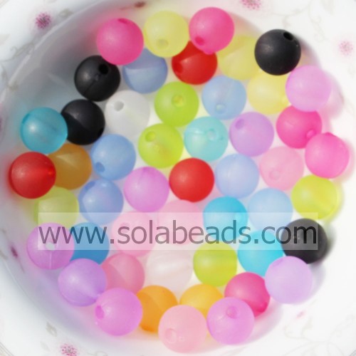 Beaucoup de perles rondes en plastique de 20 mm d&#39;imitation Swarovski